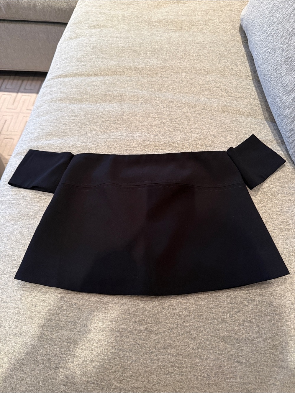 Ramy Brook Black Off-Shoulder Mini Skirt